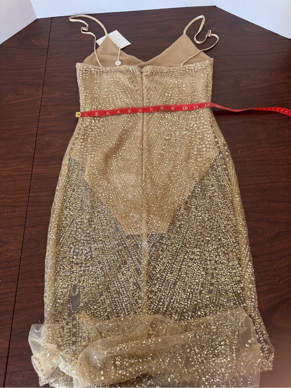 Meshki Gold Sequin Maxi Dress - Picture 5 of 5